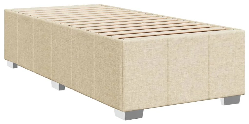 ΚΡΕΒΑΤΙ BOXSPRING ΜΕ ΣΤΡΩΜΑ ΚΡΕΜ 100 X 200 ΕΚ. ΥΦΑΣΜΑΤΙΝΟ 3291598