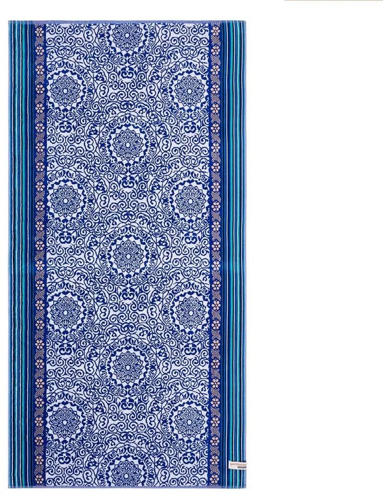 Πετσέτα Θαλάσσης Arona Blue Bassetti Beach 90x180cm 100% Βαμβάκι