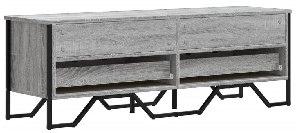 vidaXL Έπιπλο Τηλεόρασης Γκρι Sonoma 122x34x41 εκ. από Επεξεργ. Ξύλο