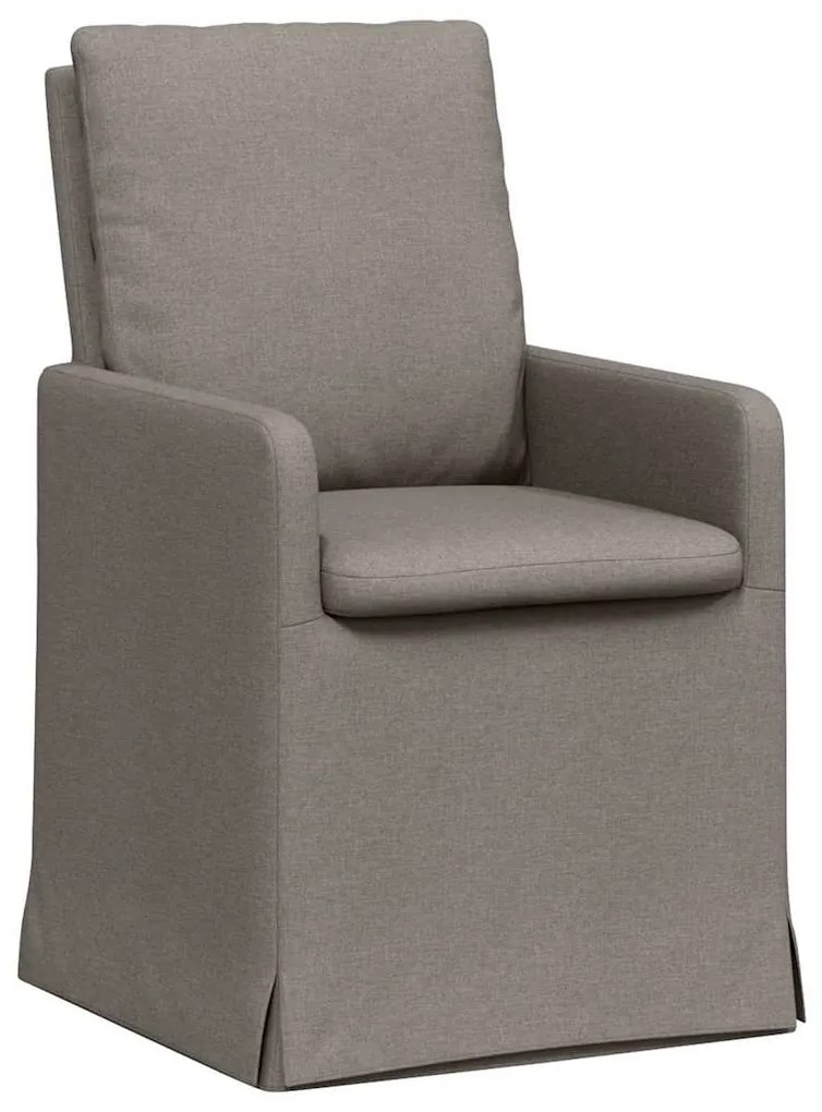 vidaXL Καρέκλες φαγητού 2 pcs Taupe 57 x 67 x 98 εκ ύφασμα