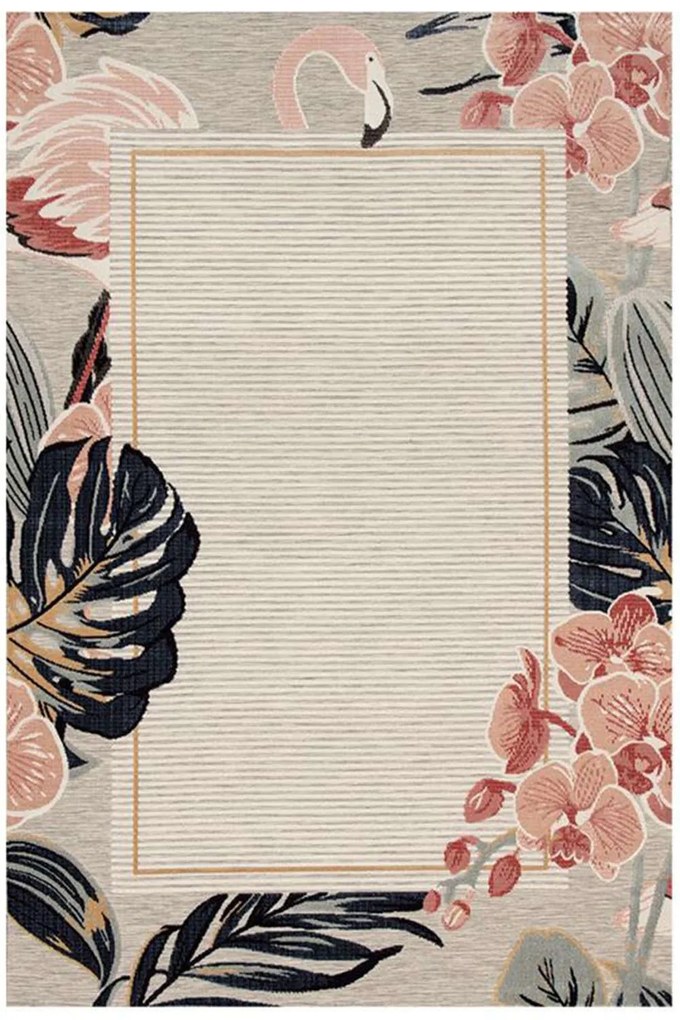 Χαλί Garden 65240G Beige-Pink New Plan 155X230cm