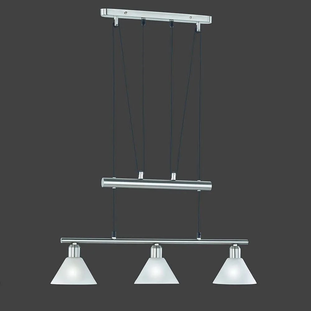 Φωτιστικό Οροφής - Ράγα Stamina 3751031-07 Nickel Trio Lighting Metal