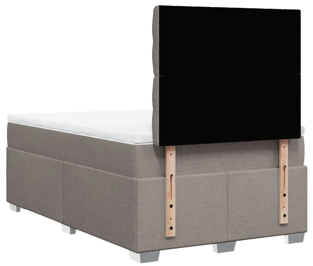 ΚΡΕΒΑΤΙ BOXSPRING ΜΕ ΣΤΡΩΜΑ TAUPE 120X190 ΕΚ. ΥΦΑΣΜΑΤΙΝΟ 3292738