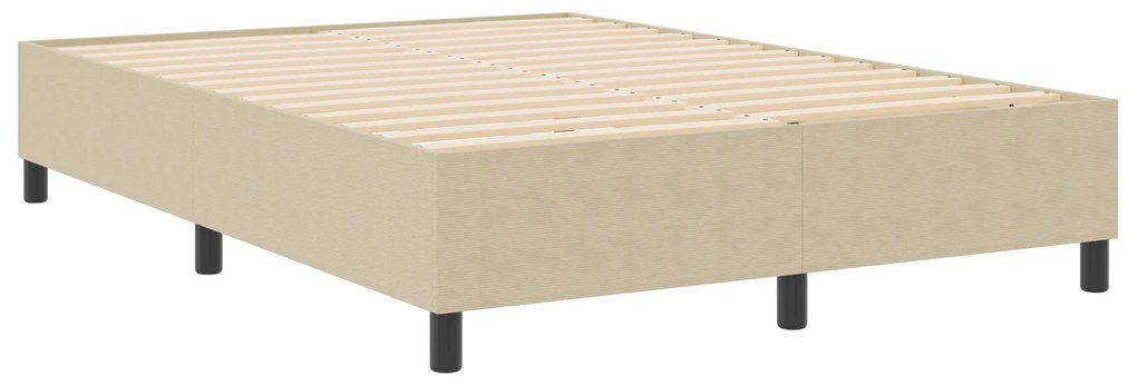 vidaXL Κρεβάτι Box Spring Ανοιχτό Πράσινο Γκρι 140x200 εκ Κορντούρα
