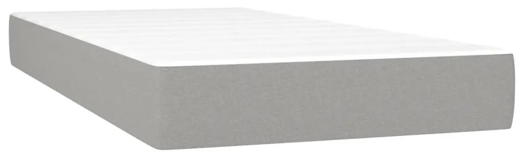 ΚΡΕΒΑΤΙ BOXSPRING ΜΕ ΣΤΡΩΜΑ ΑΝΟΙΧΤΟ ΓΚΡΙ 100X200 ΕΚ. ΥΦΑΣΜΑΤΙΝΟ 3127861