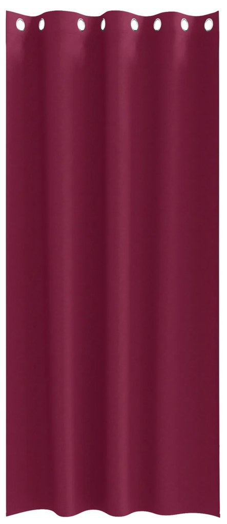 vidaXL Κουρτίνες με κουρτίνες 2 pcs Κόκκινο 225 x 140 εκ. Πολυεστέρας