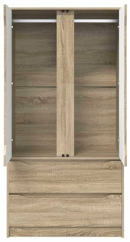 vidaXL Ντουλάπι Μπάνιου με συρτάρι Δρύς Sonoma 79,5 x 49 x 156 εκ