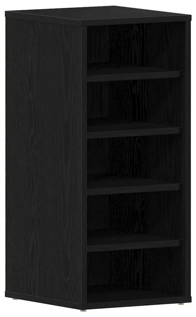 vidaXL Ντουλάπα Παπουτσιών 2 τεμ Μαύρη Δρυς 32x35x70 εκ Επεξεργασμένο Ξύλο