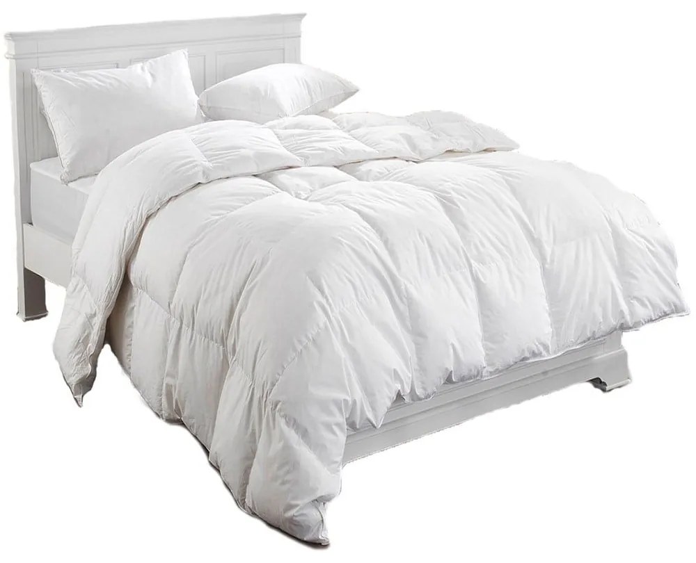 Πάπλωμα Πουπουλένιο White Viopros Μονό 160x240cm Feather