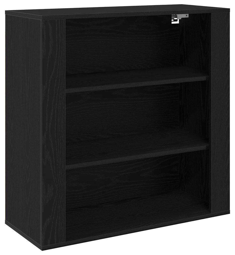 vidaXL Μπουφές Μαύρη δρυς 80 x 33 x 150 εκ Επεξεργασμένο ξύλο