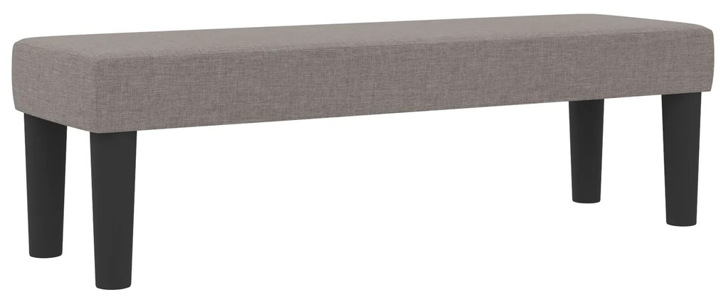vidaXL Κρεβάτι με Βάθρο με Στρώμα & Πάγκο Ταουπέ 180x200 εκ Ύφασμα