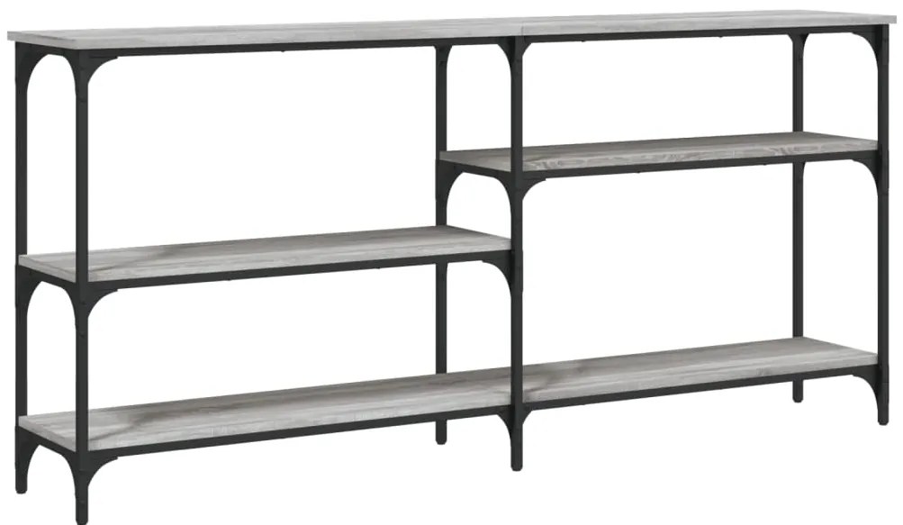 vidaXL Τραπέζι Κονσόλα Γκρι Sonoma 160x29x75 εκ. Επεξεργασμένο Ξύλο