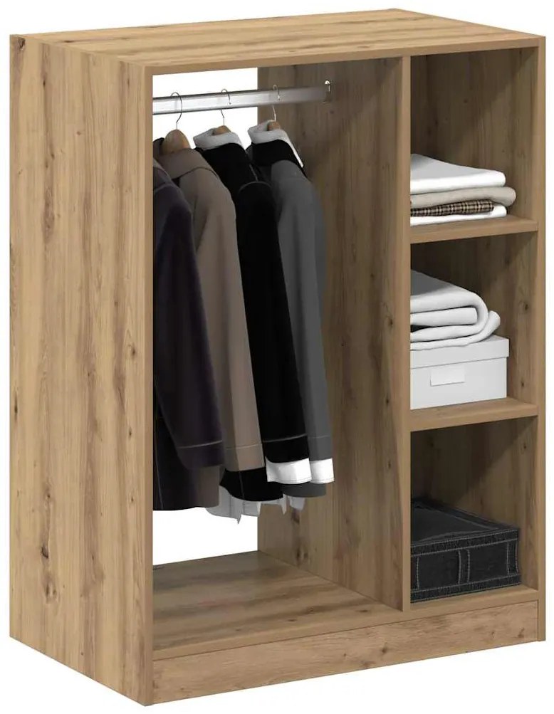 vidaXL Ντουλάπι με ράφι με αποθήκευση Artisan Oak 77 x 48 x 102 cm