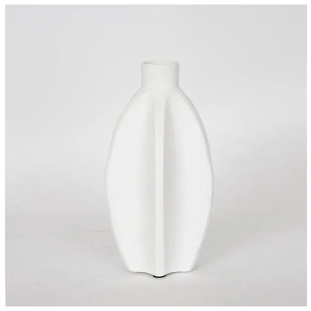 Βάζο Κεραμικό Λευκό 16.5x14.5x28cm 752-20256 Estheti-752-20256-Λευκό 752-20256