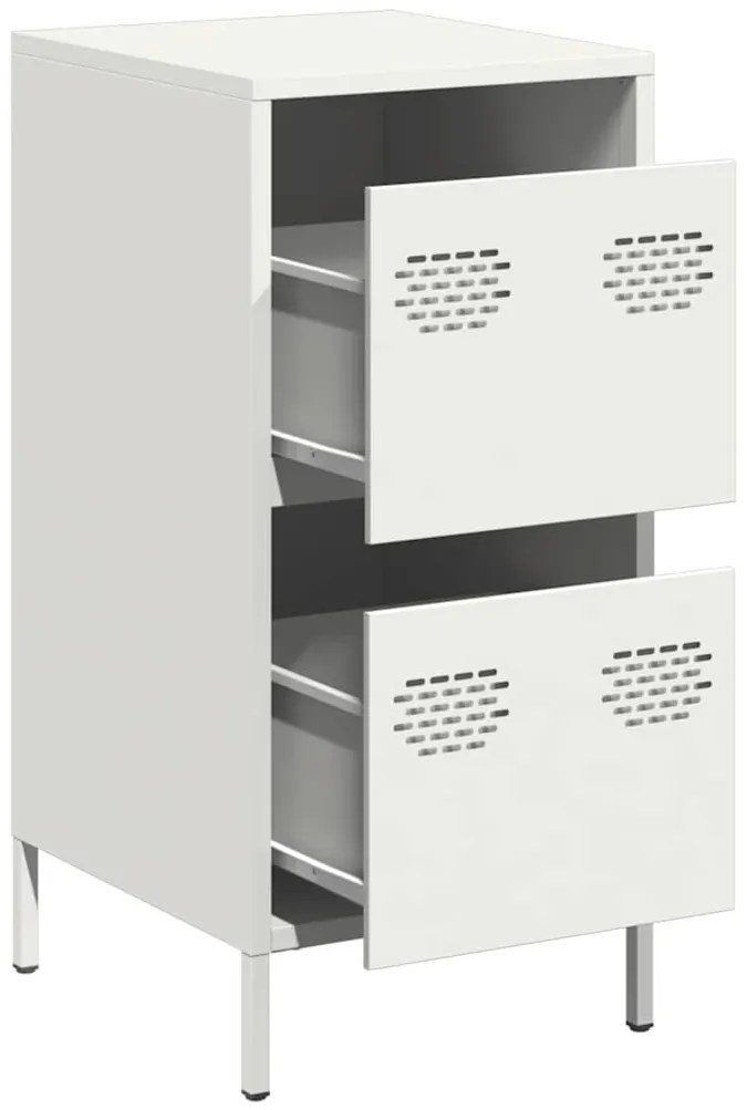 vidaXL Ντουλάπι Λευκό 35x39x73,5 εκ. από Χάλυβα Ψυχρής Έλασης