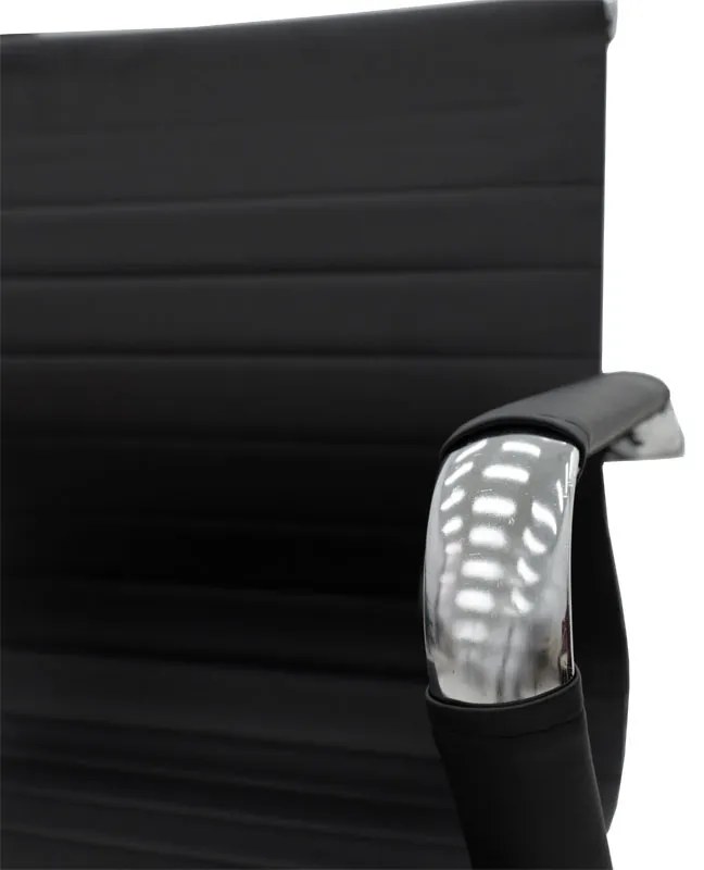 Καρέκλα γραφείου επισκέπτη Valter pakoworld μαύρο pu 55.5x48x88εκ