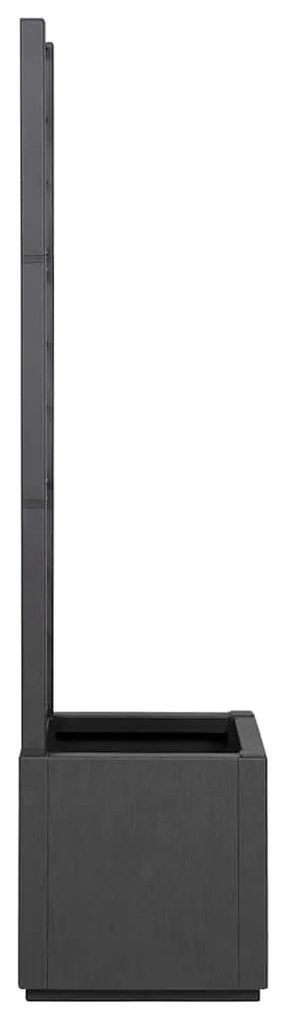 vidaXL Γλάστρα Κήπου Ανθρακί 36 x 36 x 140 εκ. Πολυπροπυλένιο