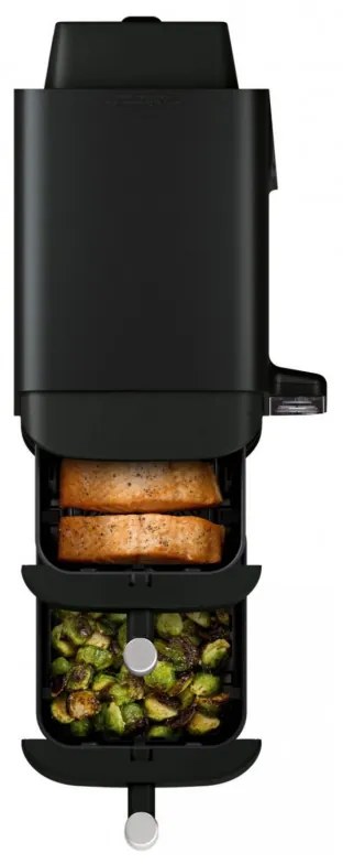 Φριτέζα θερμού αέρα Ninja SL300EU, 2470W, 7,6 l, 40-240C, 2 καλάθια, 6 προγράμματα, συγχρονισμένο μαγείρεμα, χρονοδιακόπτης, αυτόματη διακοπή, μαύρο χρώμα