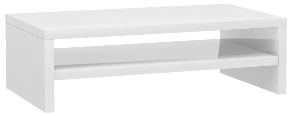 vidaXL Βάση Οθόνης Γυαλιστερό Λευκό 42 x 24 x 13 εκ. από Μοριοσανίδα