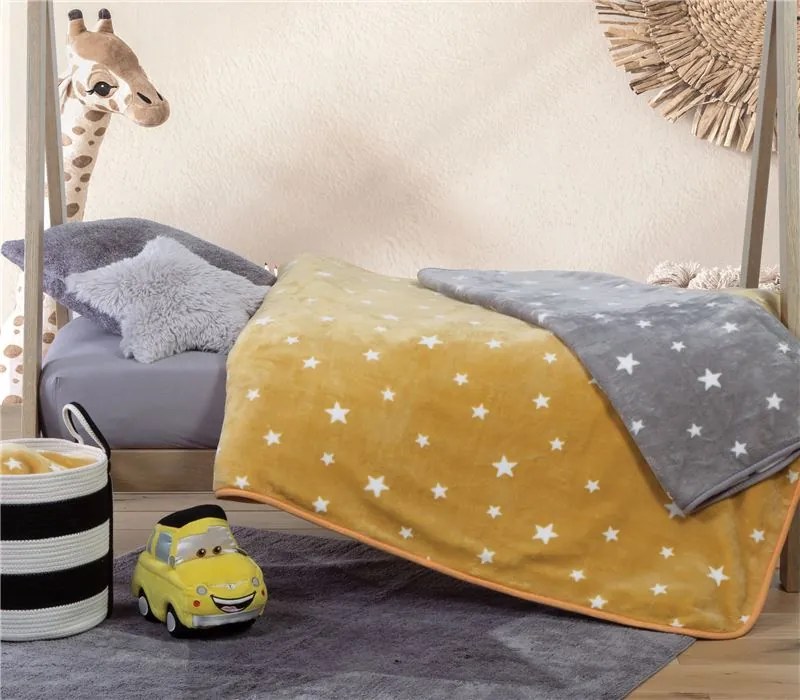 Βρεφική Κουβέρτα Κούνιας Stellar Yellow 100x140 - Nef-Nef Homeware