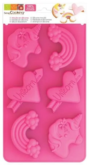 Scrap Cooking Φόρμα Σιλικόνης 6 Καλούπια 33x17.5x2.5εκ. Unicorn SCC-3176