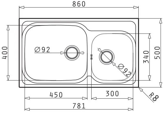 Νεροχύτης Pyramis Amaltia Plus 2B-σαγρέ