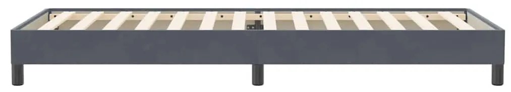 Κρεβάτι Boxspring χωρίς Στρώμα Σκούρο Γκρι 80x220 εκ. Βελούδινο 3315850