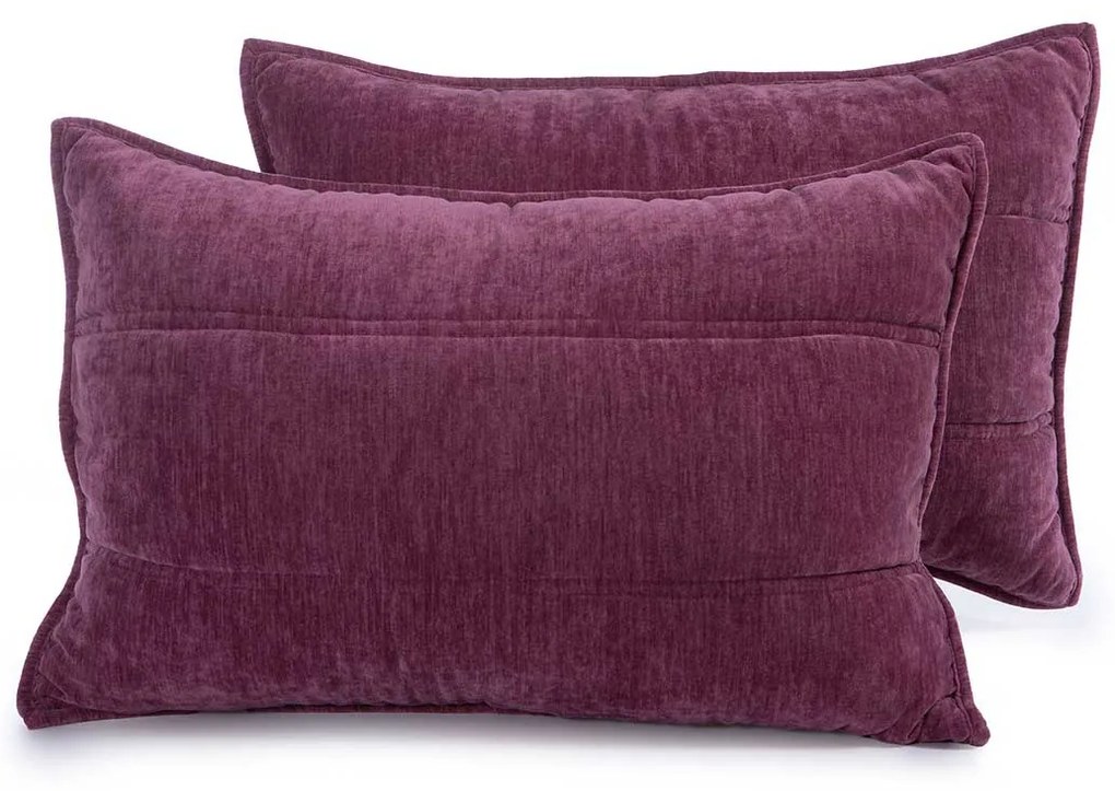 Ζεύγος Μαξιλαροθήκες Καπιτονέ (52x72) Nef-Nef Homeware Premium Paradise Rose