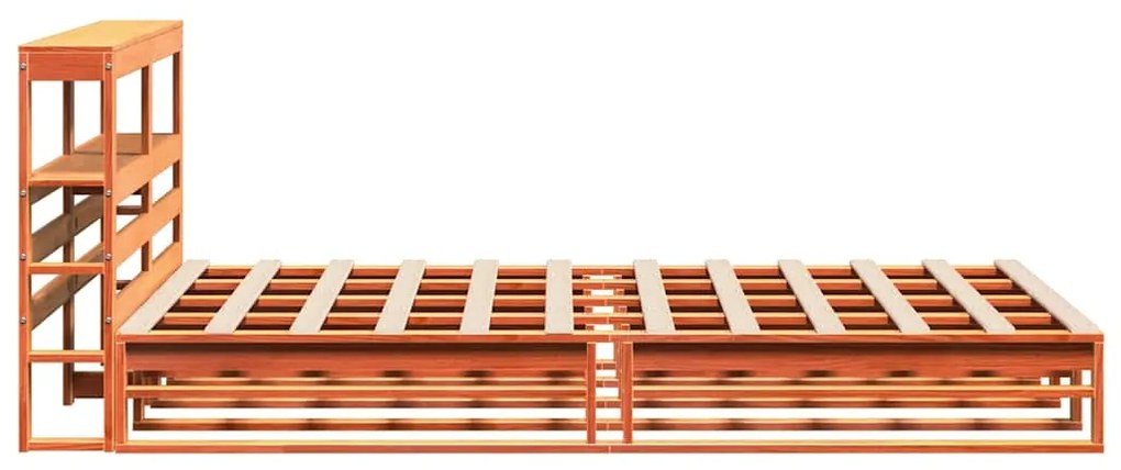 vidaXL Σκελετός Κρεβ. Χωρίς Στρώμα Καφέ Κεριού 120x200 εκ Μασίφ Πεύκο