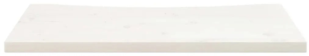 vidaXL Επιφάνεια Γραφείου Λευκή 80x40x2,5 εκ. από Μασίφ Ξύλο Πεύκου