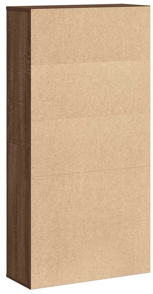 vidaXL Βιβλιοθήκη Καφέ Δρυς 60x24x120 εκ. από Επεξεργασμένο Ξύλο