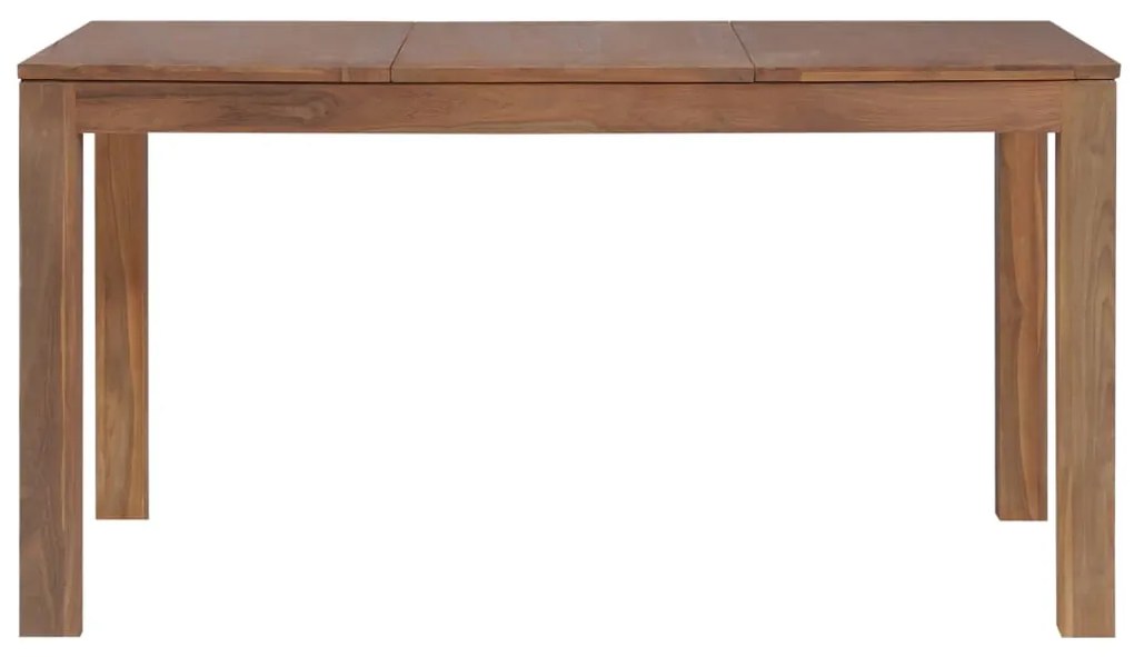vidaXL Τραπεζαρία 140 x 70 x 76 εκ. Μασίφ Ξύλο Teak / Φυσικό Φινίρισμα