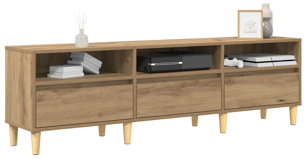 vidaXL Ντουλάπι TV artisan δρυς 150 x 30 x 45 εκ Επεξεργασμένο ξύλο