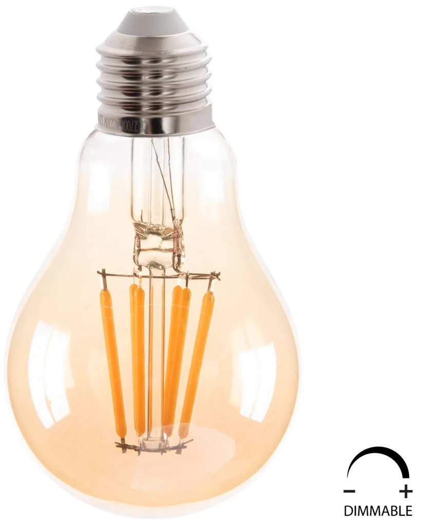 Λαμπτήρας Led Filament 8w E27 3000k Gold Dimmable