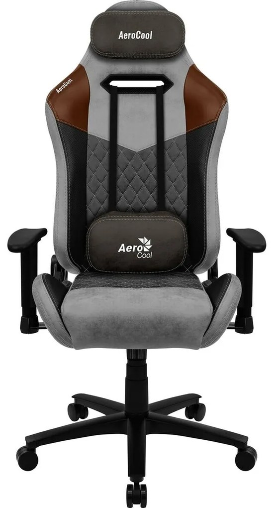 Καρέκλα Παιχνιδιού Aerocool DUKE AeroSuede 180º Μαύρο Γκρι
