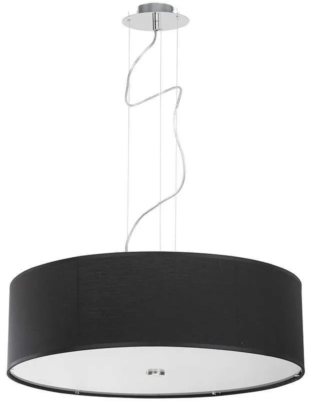 Φωτιστικό Οροφής VIviane III 6774 Black Nowodvorski Metal, Glass, Fabric