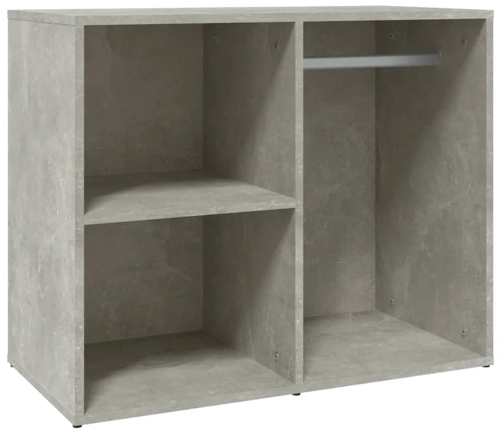 vidaXL Ντουλάπι Γκρι Σκυροδέματος 80 x 40 x 65 εκ. Επεξεργασμένο Ξύλο