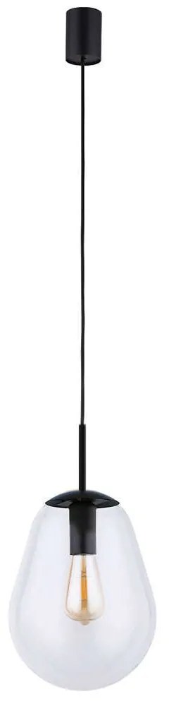 Φωτιστικό Οροφής Pear S 7800 E27 40W Black Nowodvorski Metal, Glass