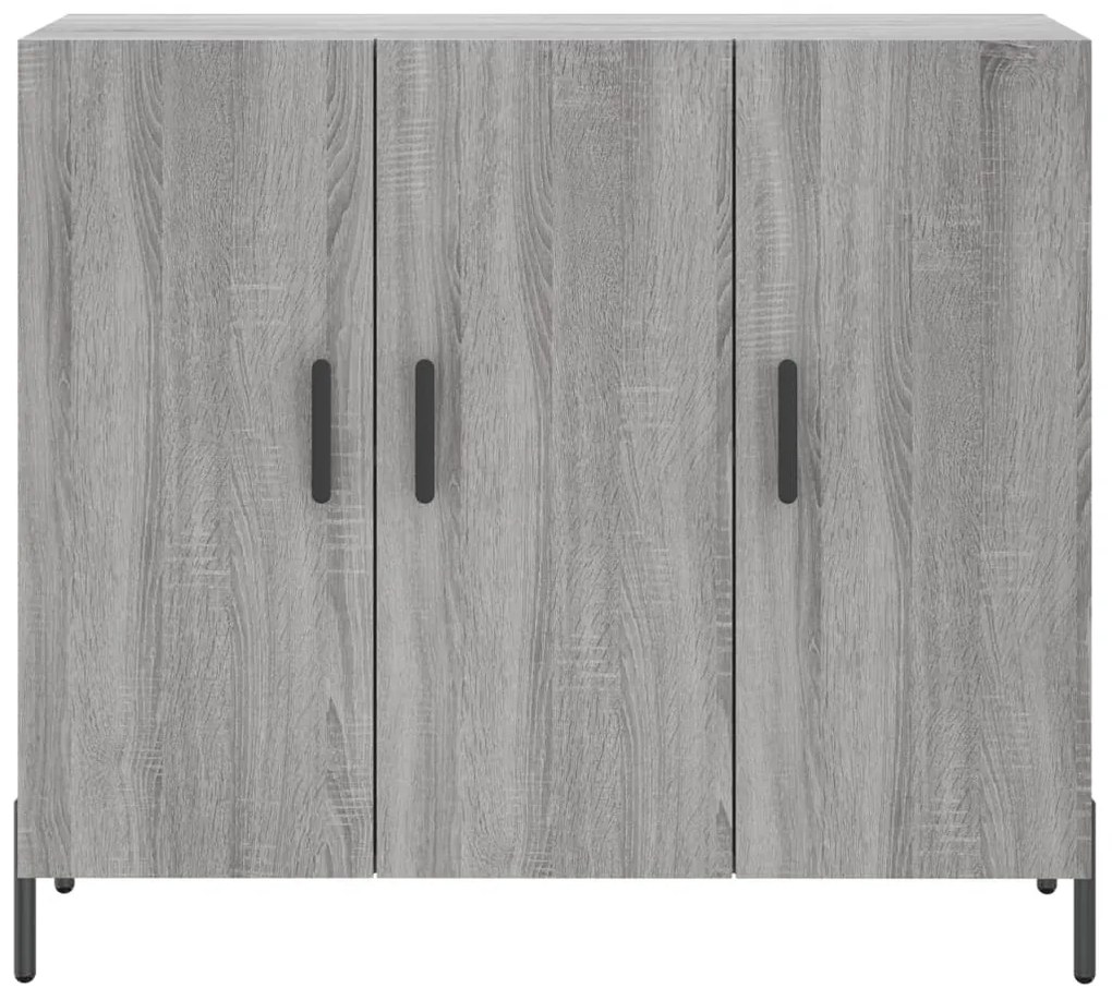 vidaXL Ντουλάπι Γκρι Sonoma 90 x 34 x 80 εκ. από Επεξεργασμένο Ξύλο