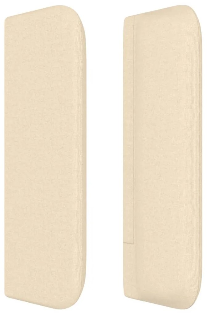 vidaXL Κεφαλάρι με Πτερύγια Κρεμ 203x16x78/88 εκ. Υφασμάτινο