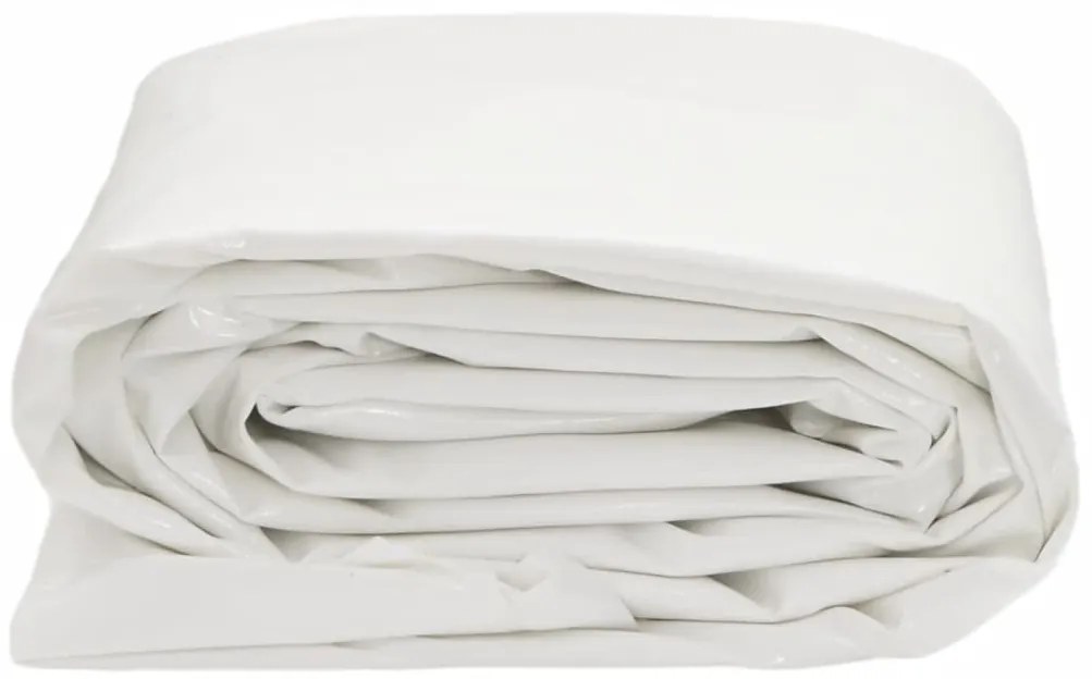 vidaXL Μουσαμάς Λευκός 2,5x4,5 μ. 650 γρ./μ²