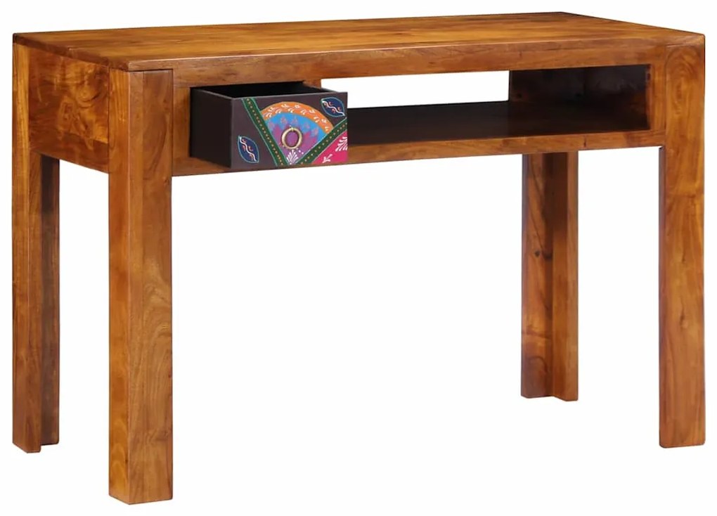 vidaXL Γραφείο γραφής με συρτάρι με αποθήκευση Καφέ 110 x 50 x 73 εκ