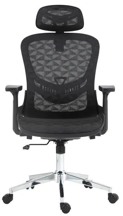Καρέκλα γραφείου εργασίας Mergi pakoworld μαύρο mesh 62x63x120εκ - 275-000019