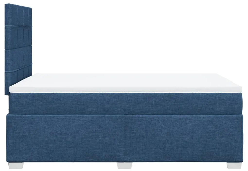 ΚΡΕΒΑΤΙ BOXSPRING ΜΕ ΣΤΡΩΜΑ ΜΠΛΕ 120X190 ΕΚ. ΥΦΑΣΜΑΤΙΝΟ 3292733