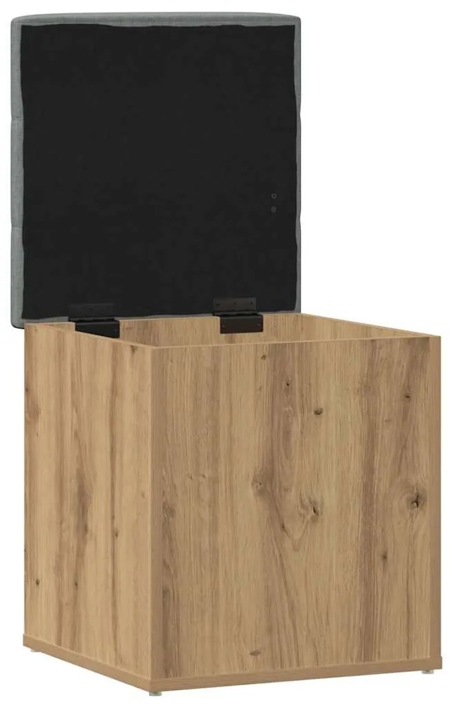 vidaXL Πάγκος αποθήκευσης Artisan Oak 42x42x45 cm Κατασκευασμένο ξύλο