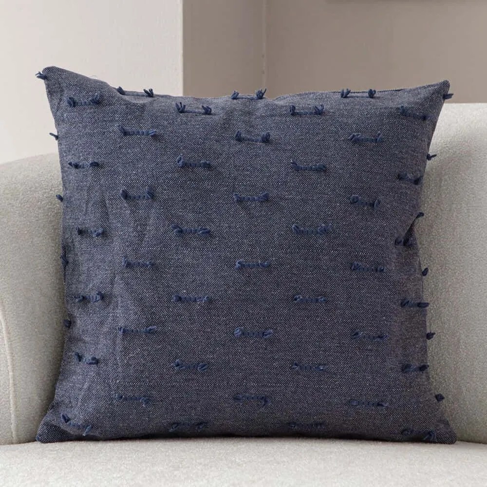 Μαξιλαροθήκη Διακοσμητική Tuffet 881PCR1649 Blue Aberto Design 43X43 Πολυέστερ