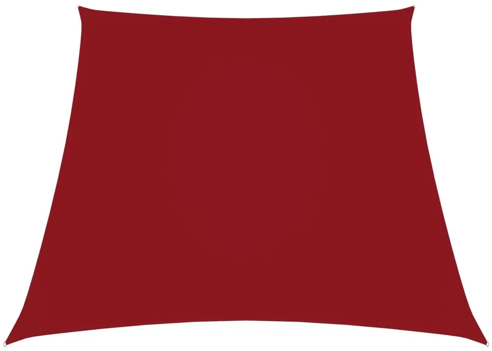 vidaXL Πανί Σκίασης Τρίγωνο Κόκκινο 2/4 x 3 μ. από Ύφασμα Oxford