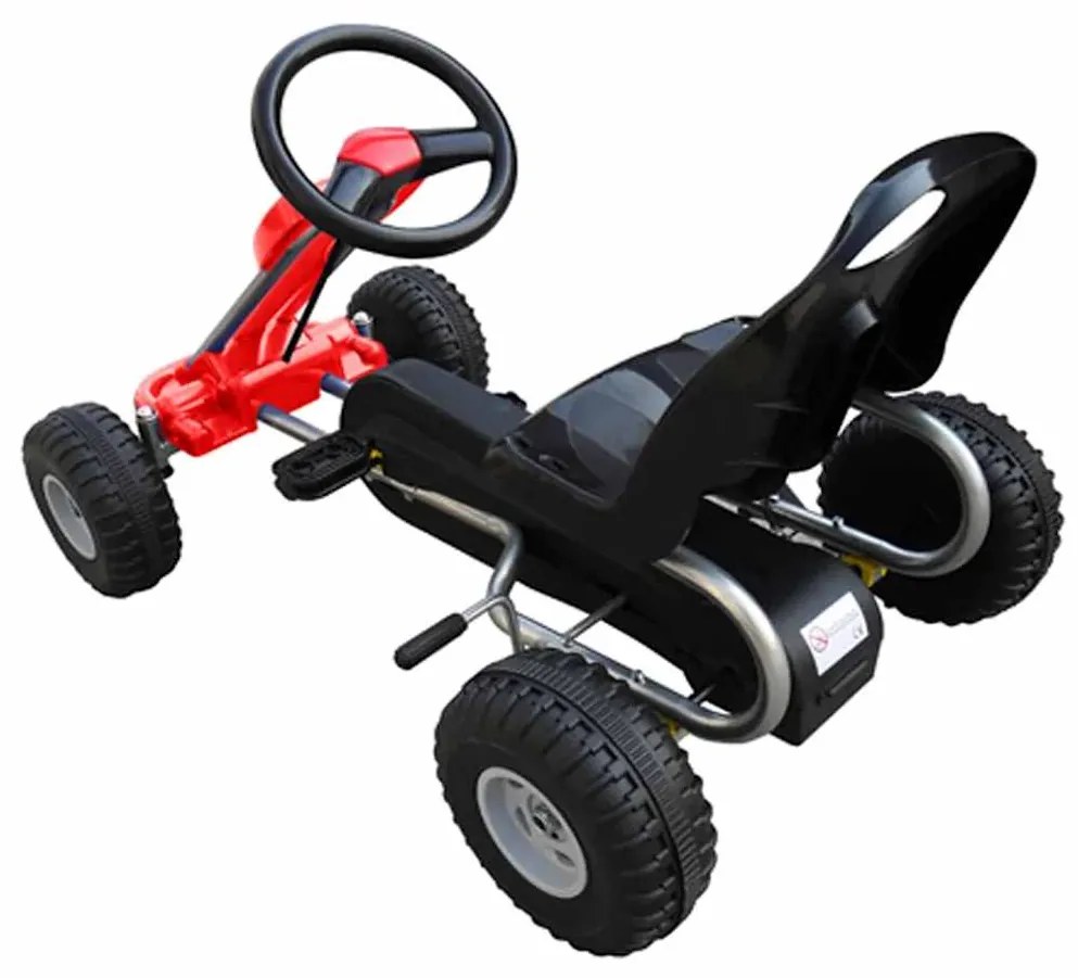 vidaXL Go Kart με Πετάλια Κόκκινο