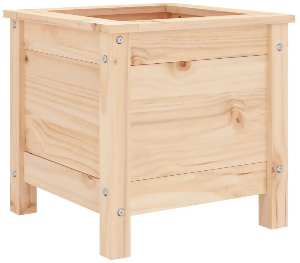 vidaXL Ζαρντινιέρα Κήπου 40 x 40 x 39 εκ. από Μασίφ Ξύλο Πεύκου
