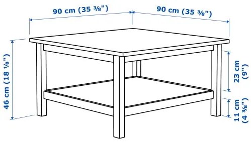 HEMNES τραπέζι μέσης 101.762.87